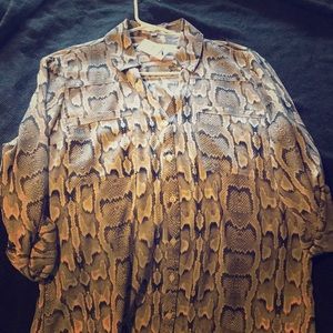 Express snake print shirt